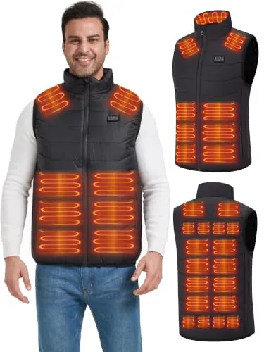 Vapesoon 26 Zones Gilet Chauffant Léger Sans Batterie