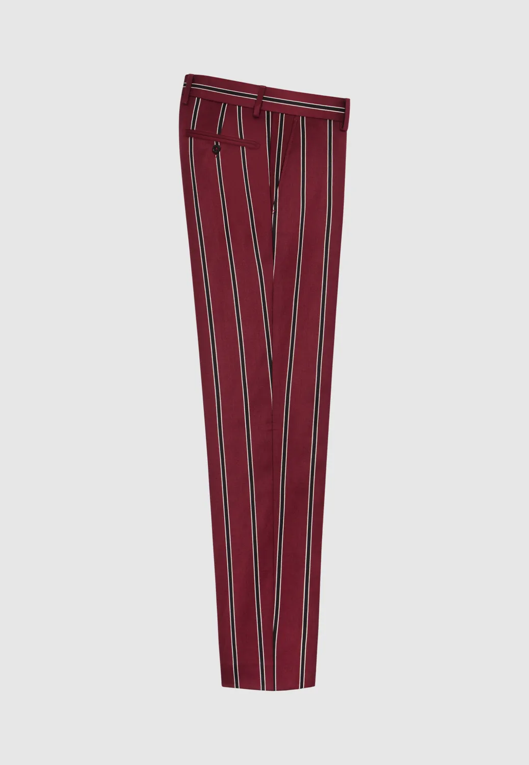 Pierre Talamon Regatta pantalon bordeaux rayé