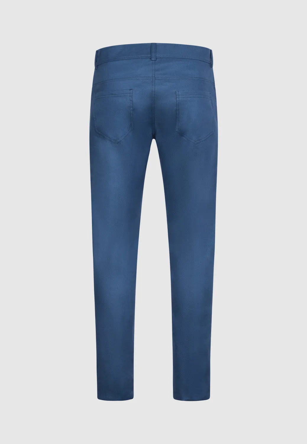 Pierre Talamon Trucker pantalon bleu lin coton