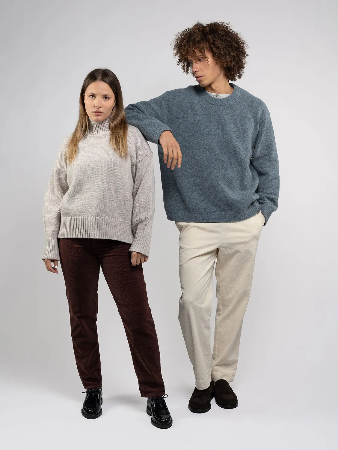 Cotelé Paris pantalon droit femme chocolat velours bio