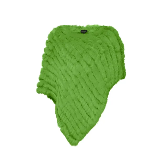 Oakwood Davos poncho fourrure lapin pomme unique