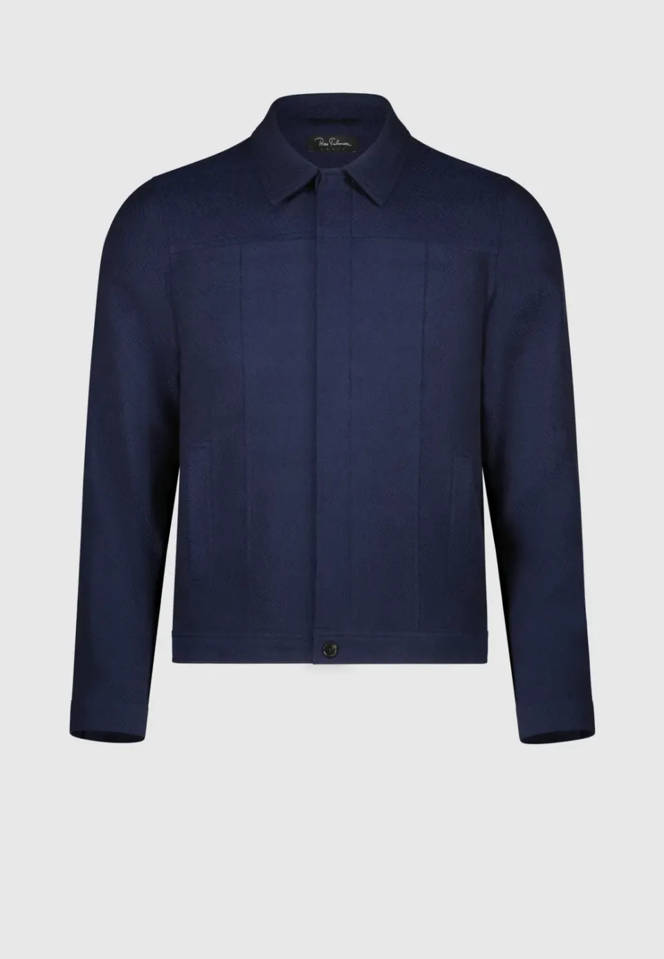 Pierre Talamon Trucker Navy blouson bleu marine droit