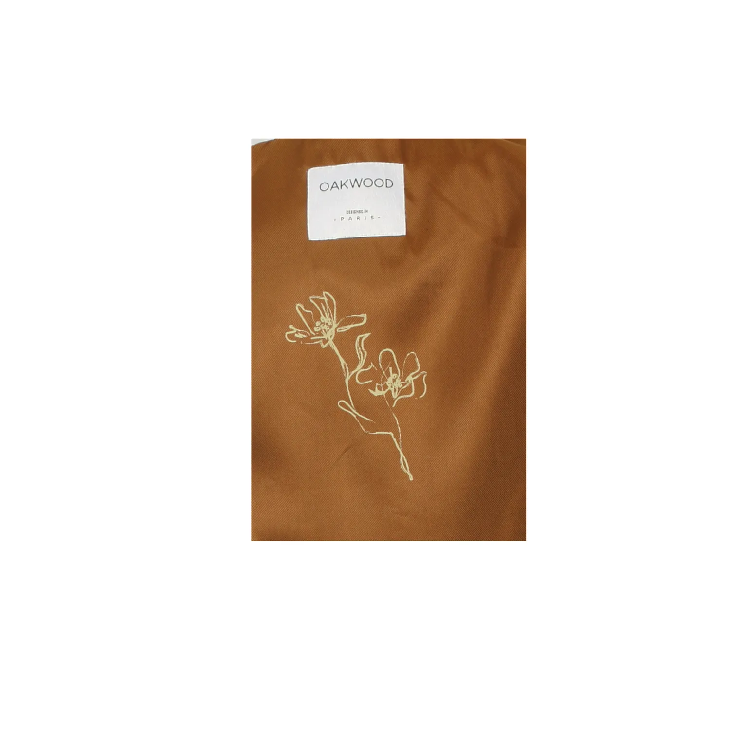 Oakwood Melrose 65314 blouson cuir marron clair mouton