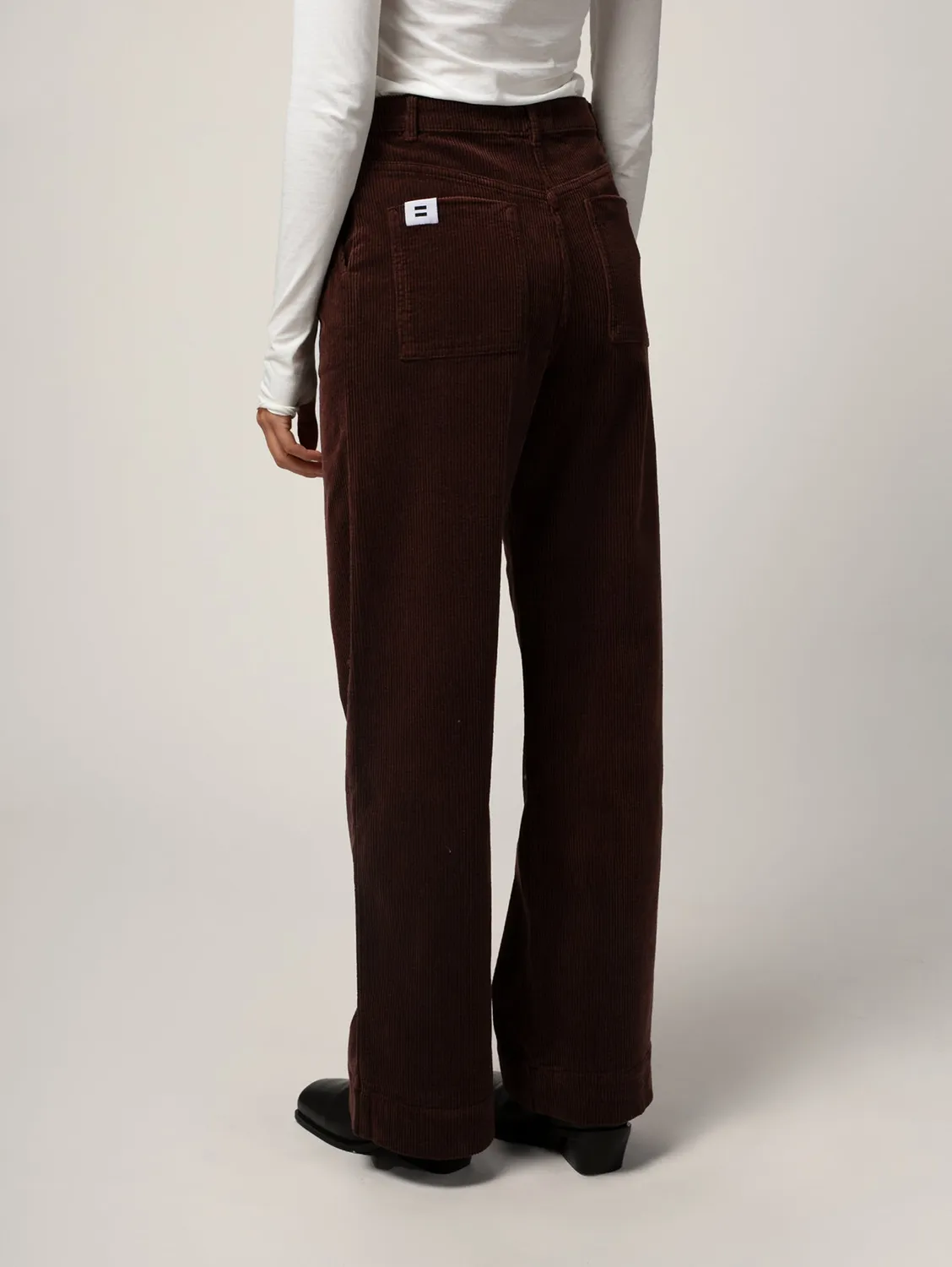 Cotelé Paris Pantalon Pince Chocolat velours