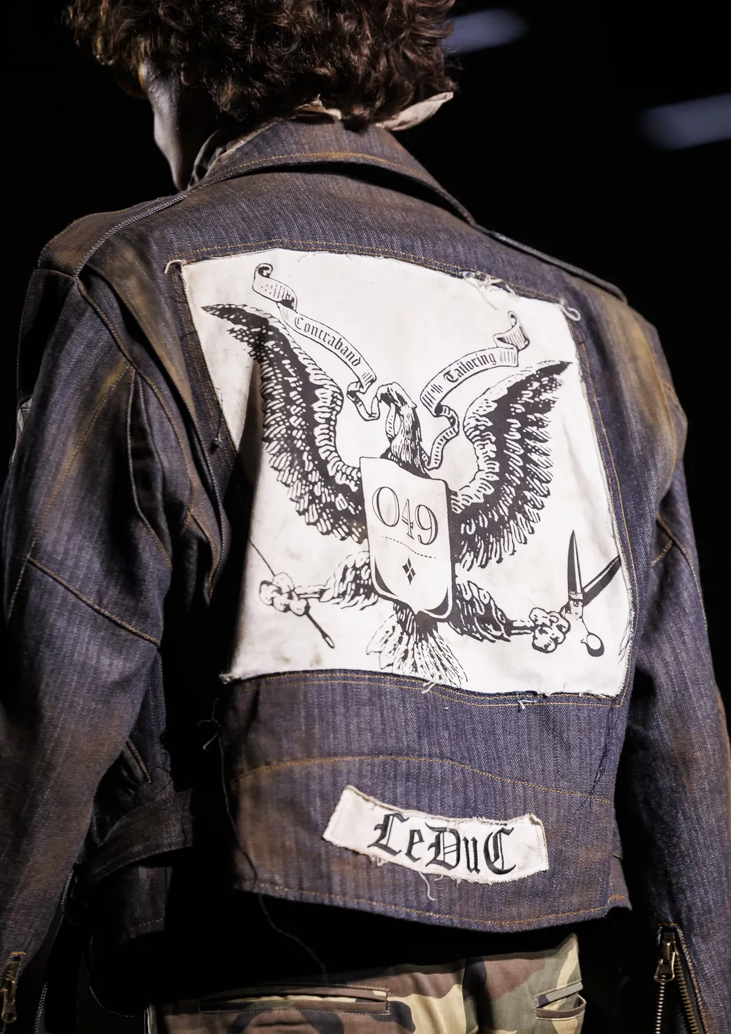 Paolo Leduc Sons of Tailoring perfecto denim bleu peint