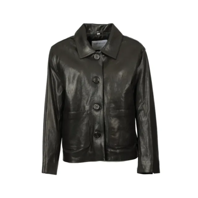 Oakwood Tampa 65329 veste cuir noir mouton droite