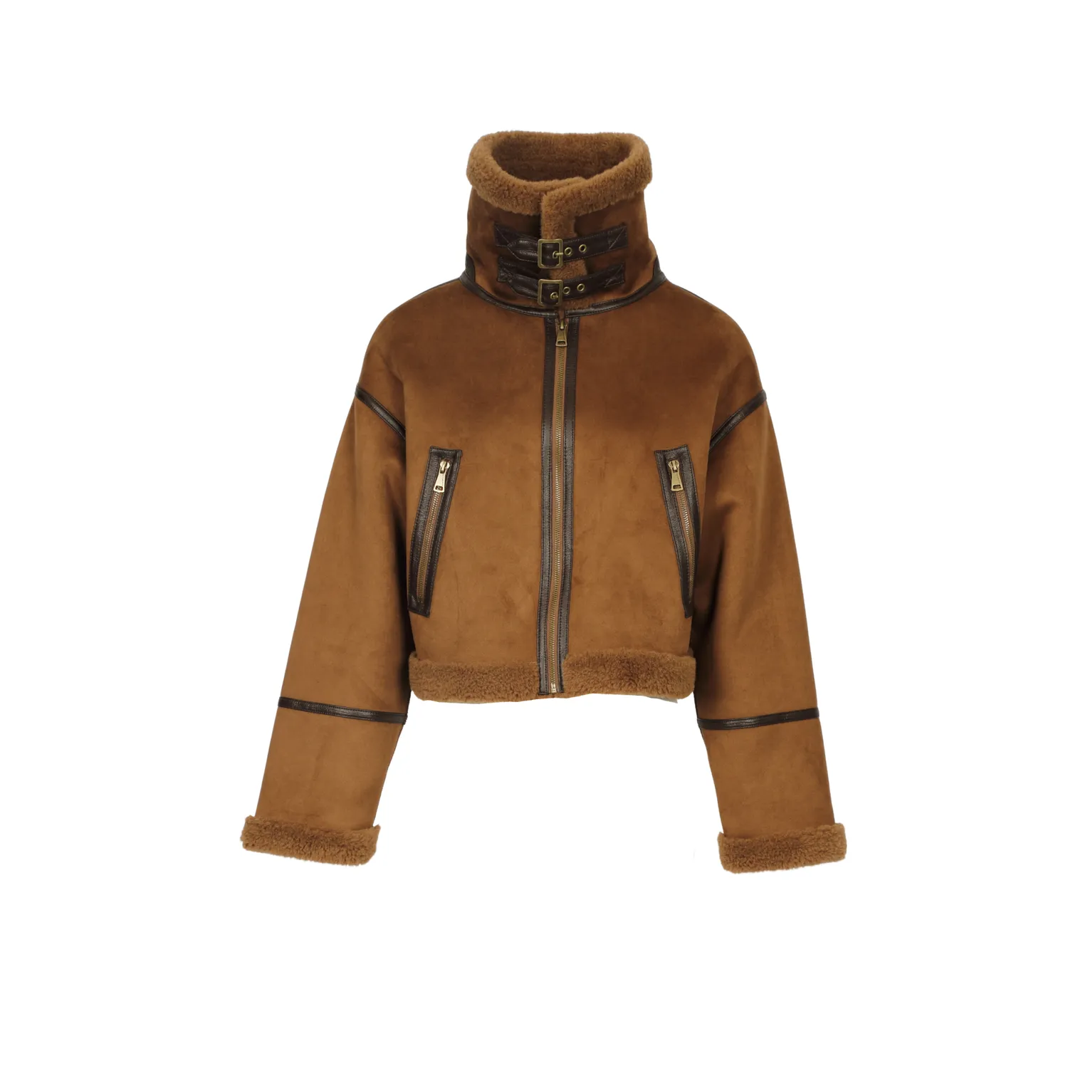 Oakwood Vinci 65256 blouson whisky fausse fourrure