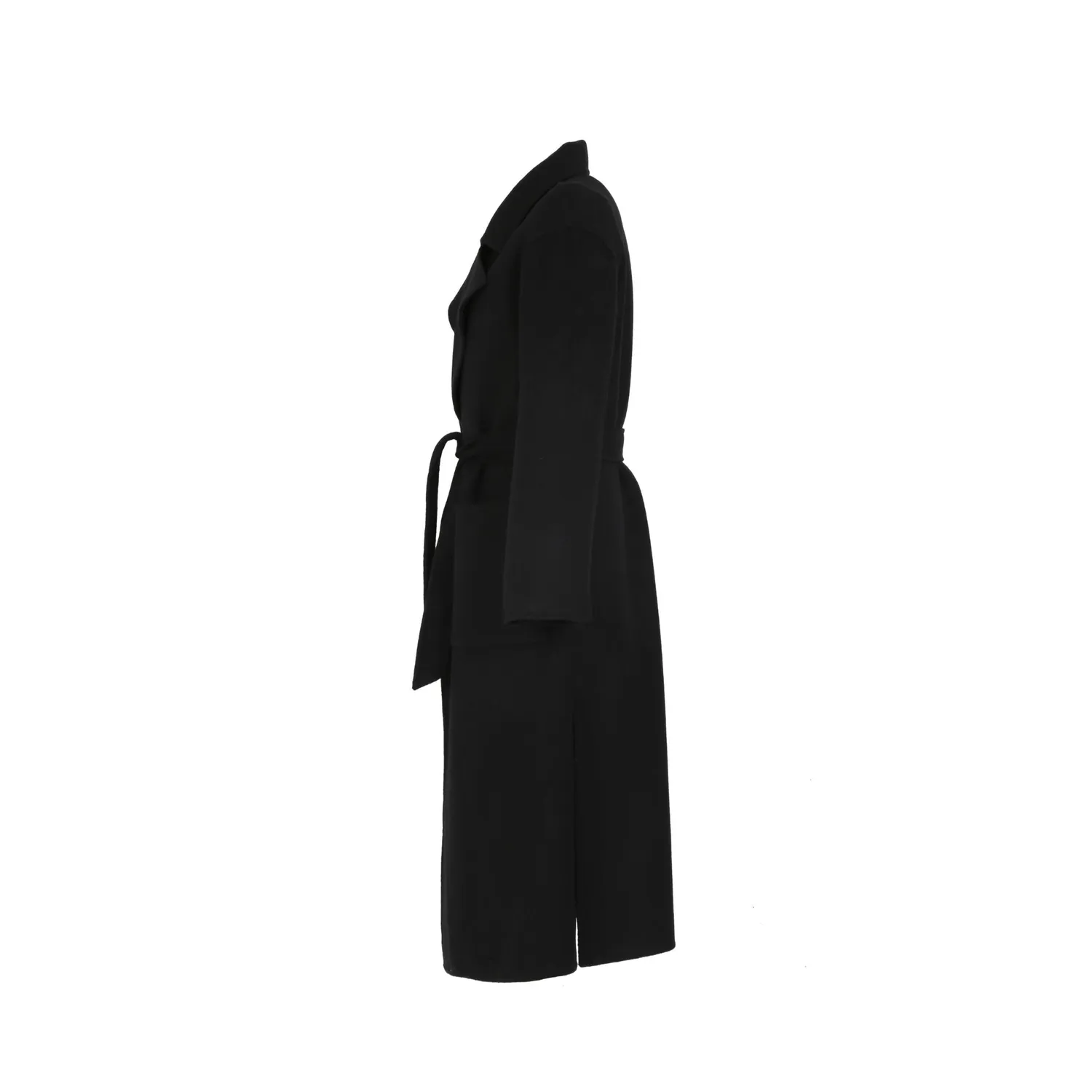 Oakwood Allegoria 64303 manteau laine noir à ceinture