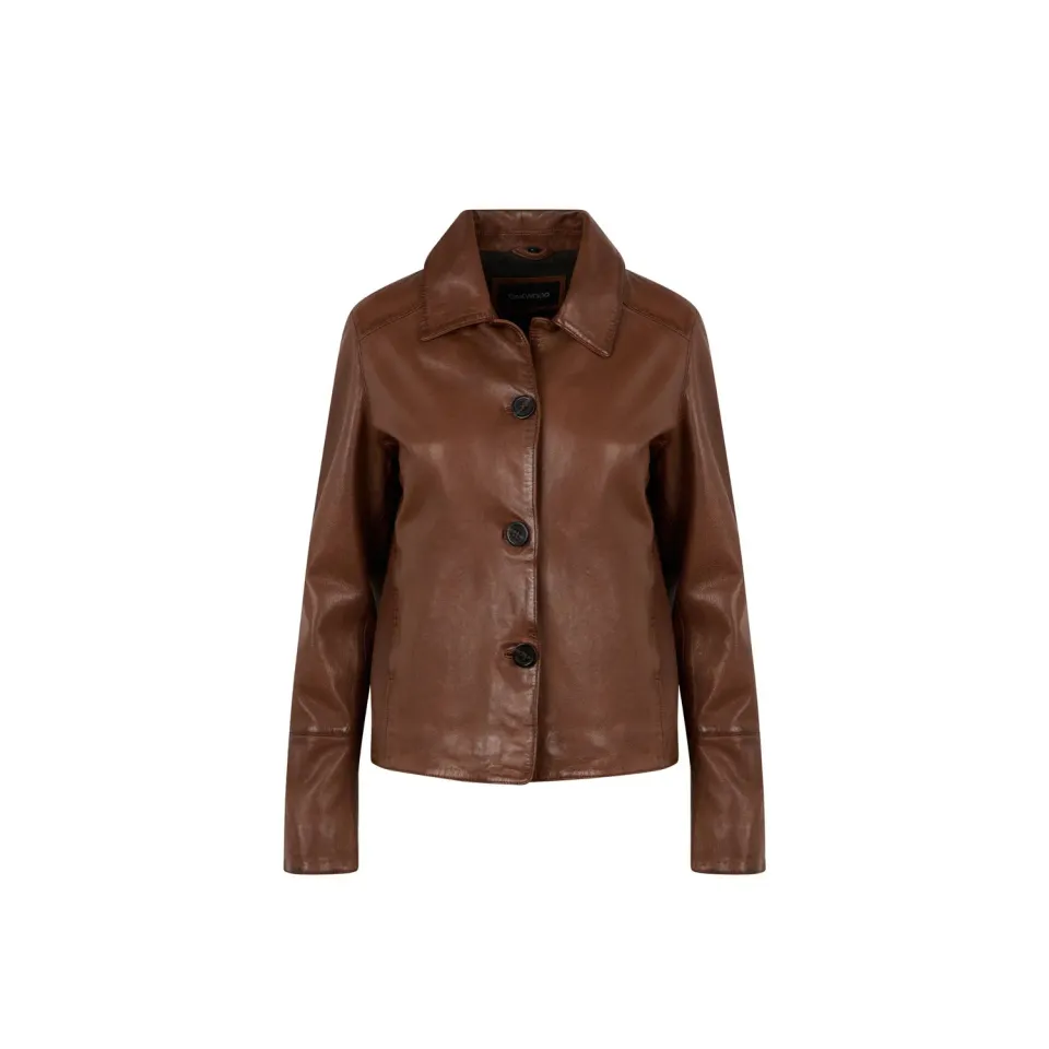 Oakwood Lexia 64966 veste cuir tan