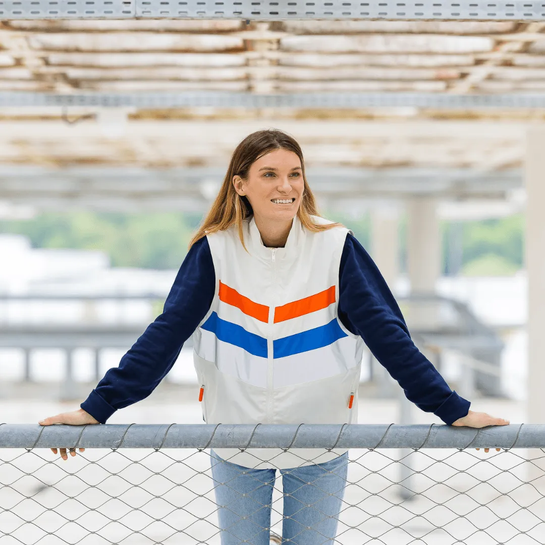 Le Temps des Grenouilles Jean Claude gilet réfléchissant verte S/M recyclé