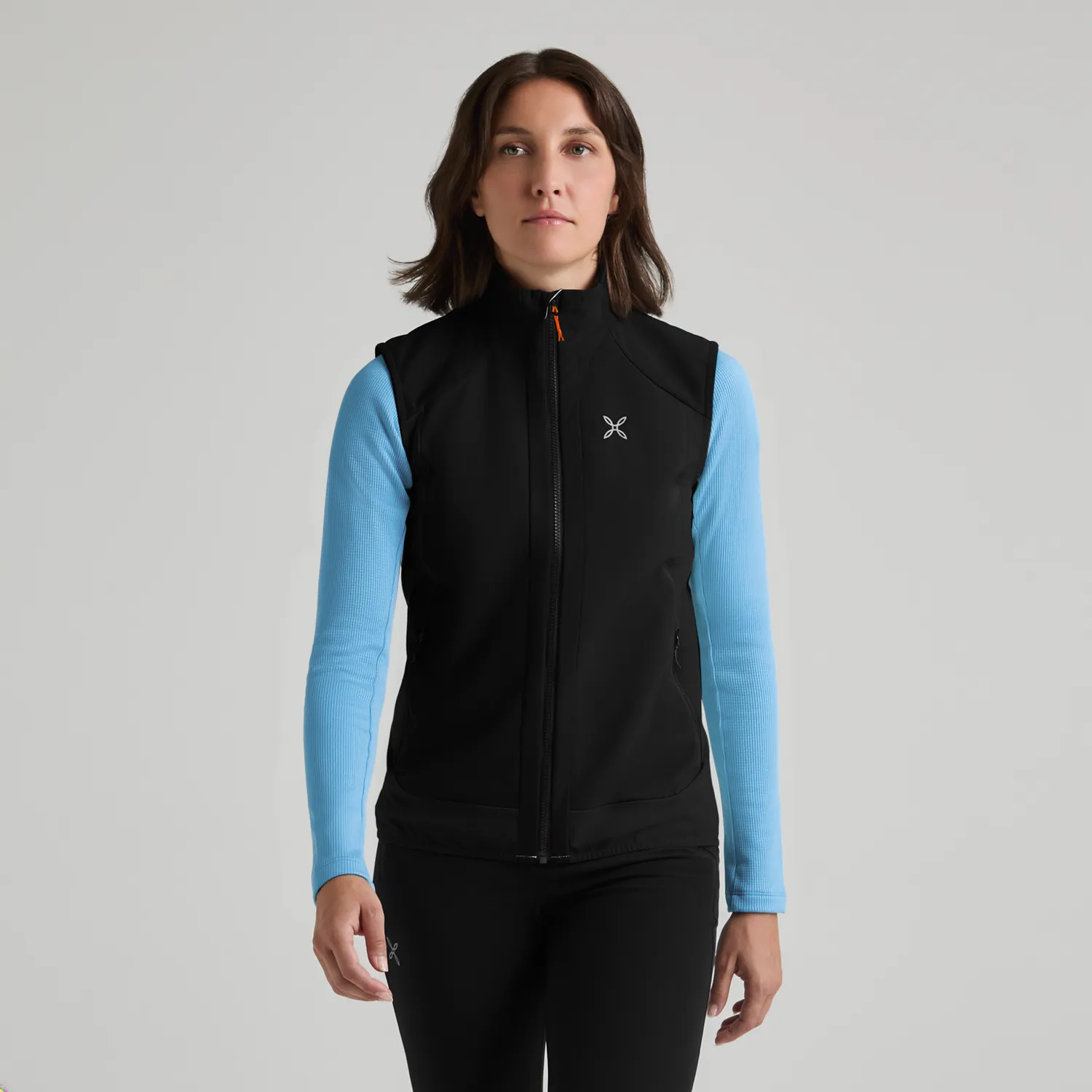 Montura Dolomiti Wind Vest Woman gilet bleu graphite coupe-vent
