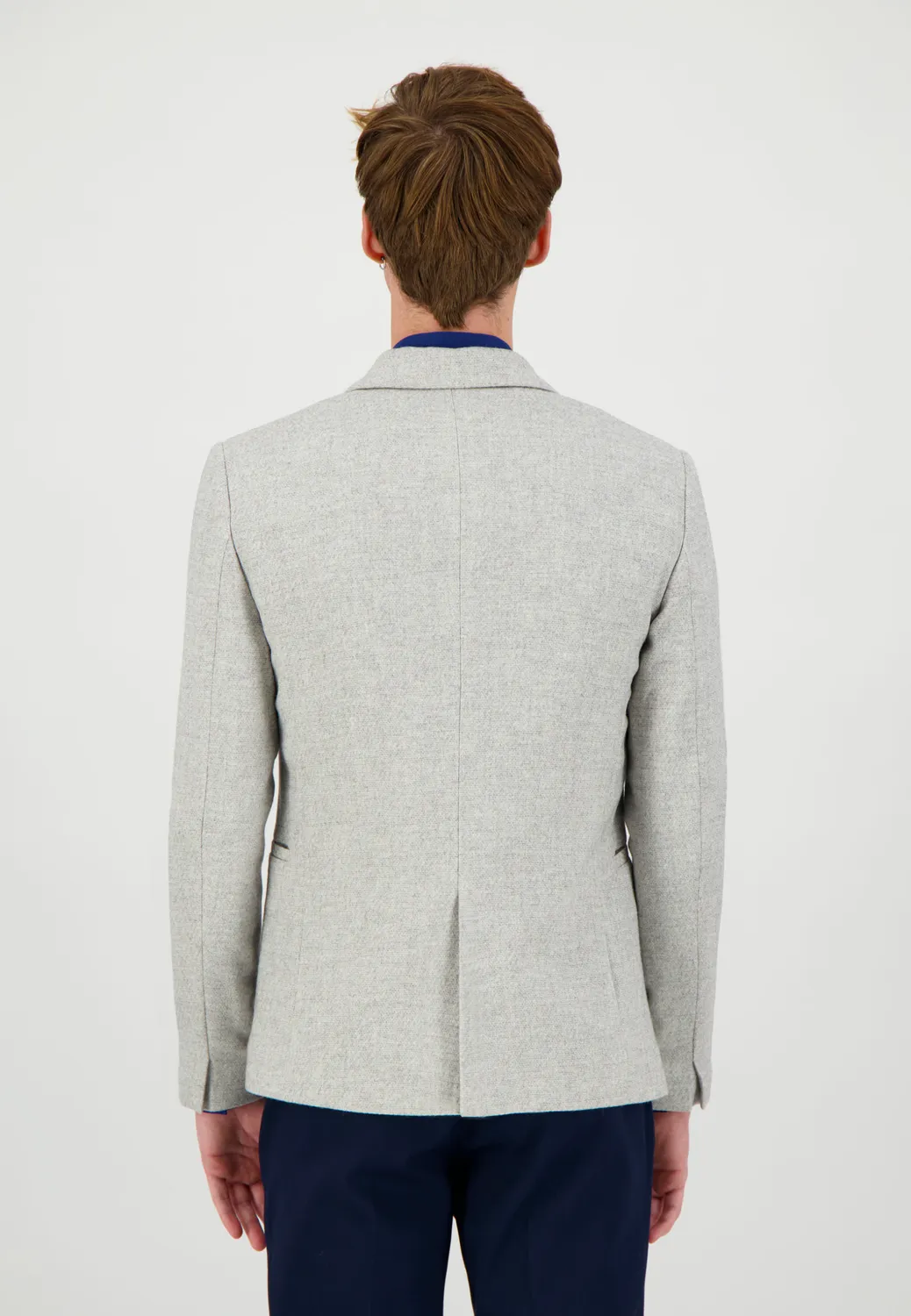 Pierre Talamon veste gris argent coupe droite