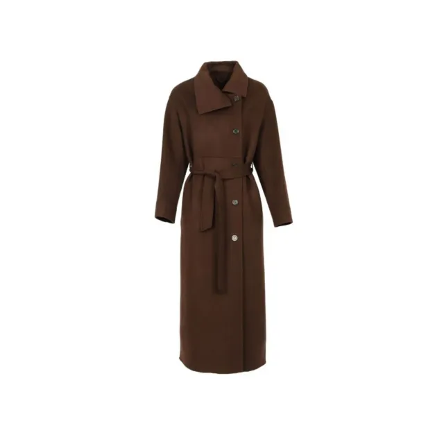 Oakwood Paname 65355 manteau choco ceinture laine