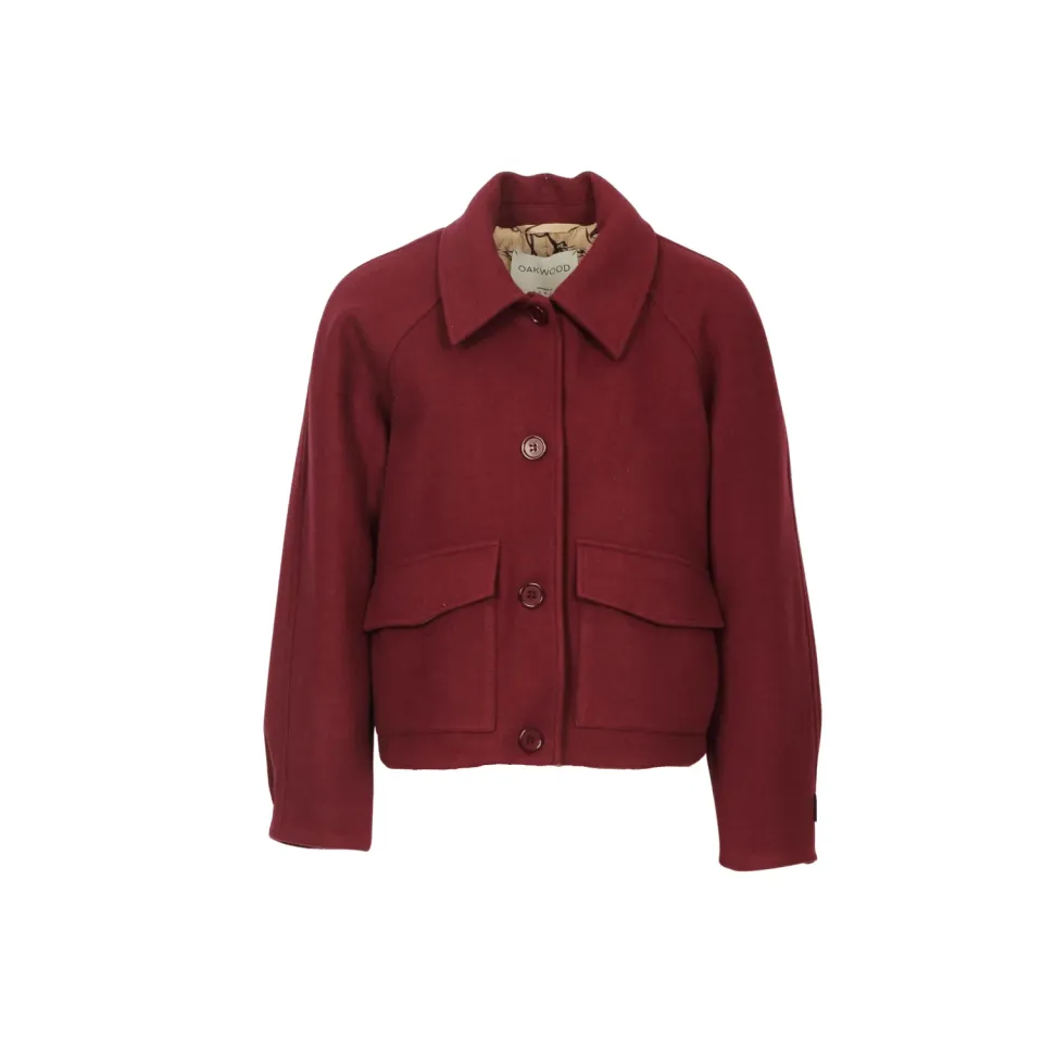 Oakwood Lauren 65360 veste laine bordeaux ouatinée