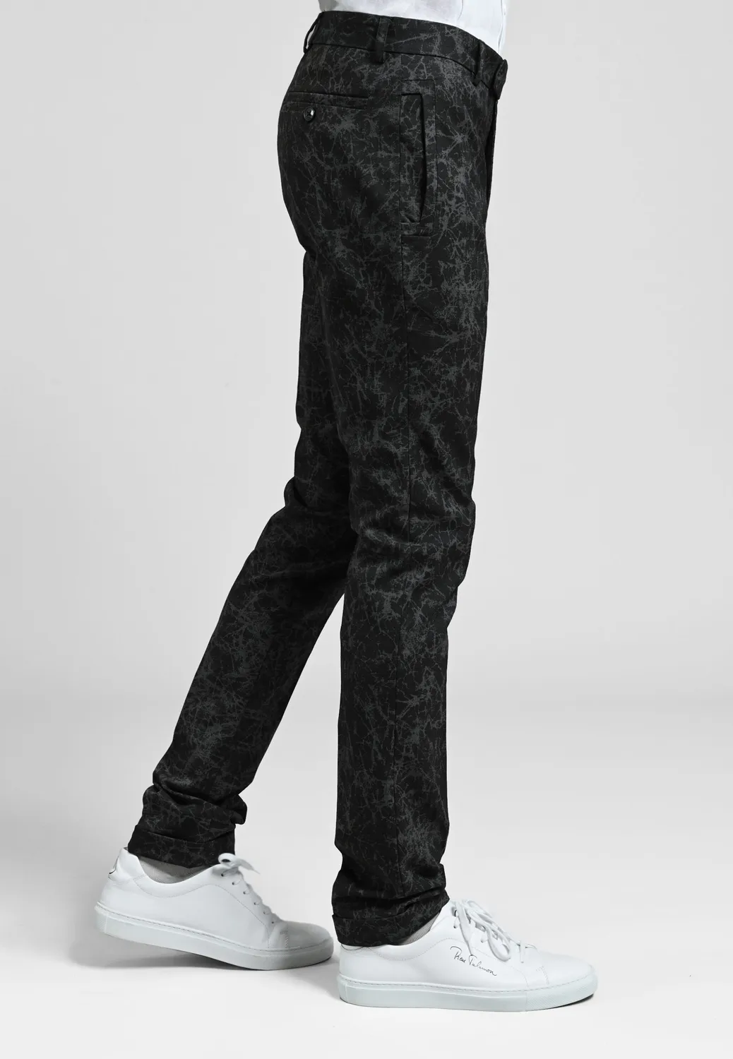 Pierre Talamon R11 Marble pantalon motif marbré