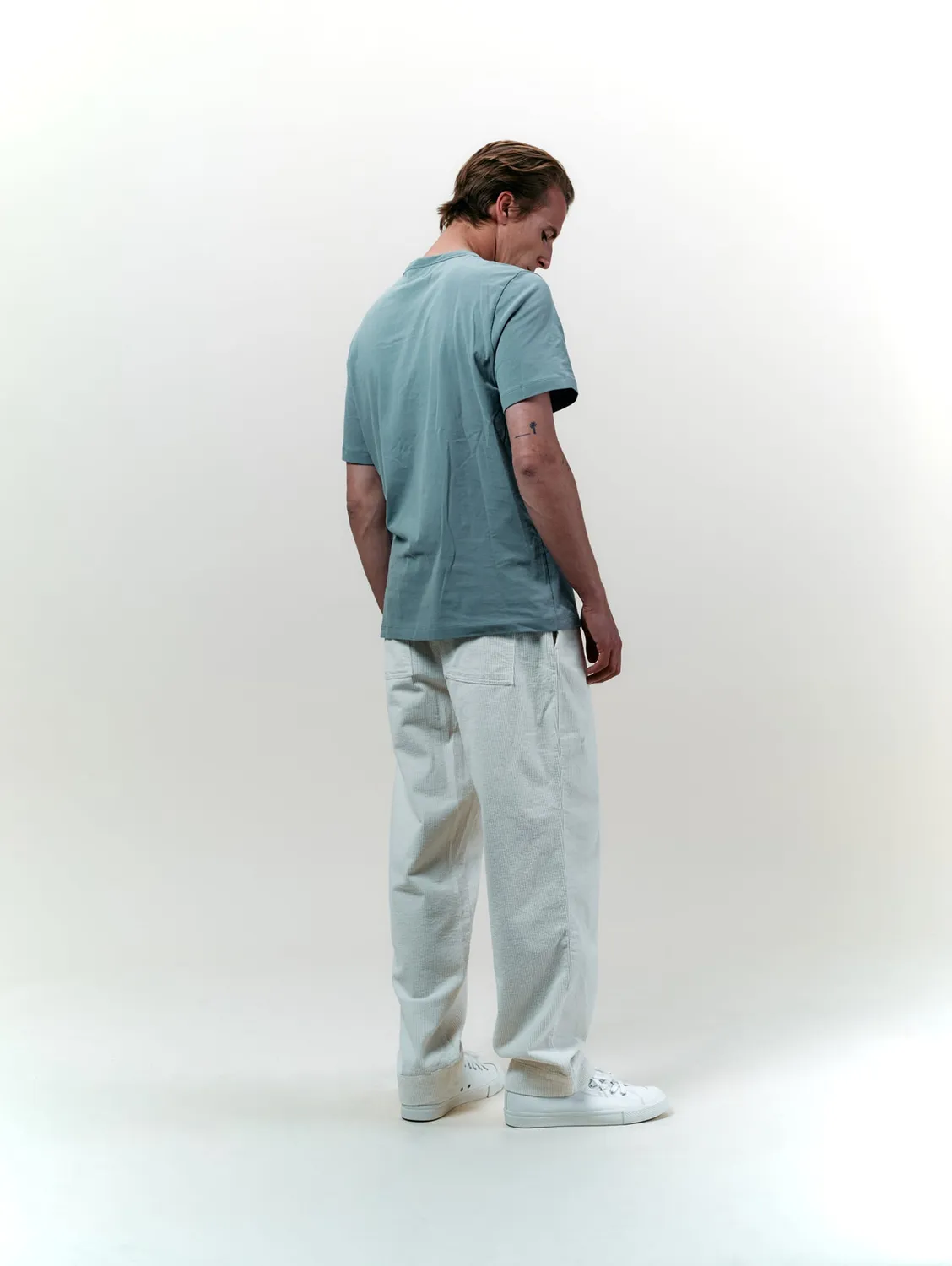 Cotelé Paris Lazy pantalon homme blanc velours côtelé