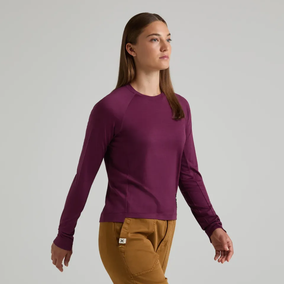 Montura Merino Essential haut thermique femme vinaccia manches longues