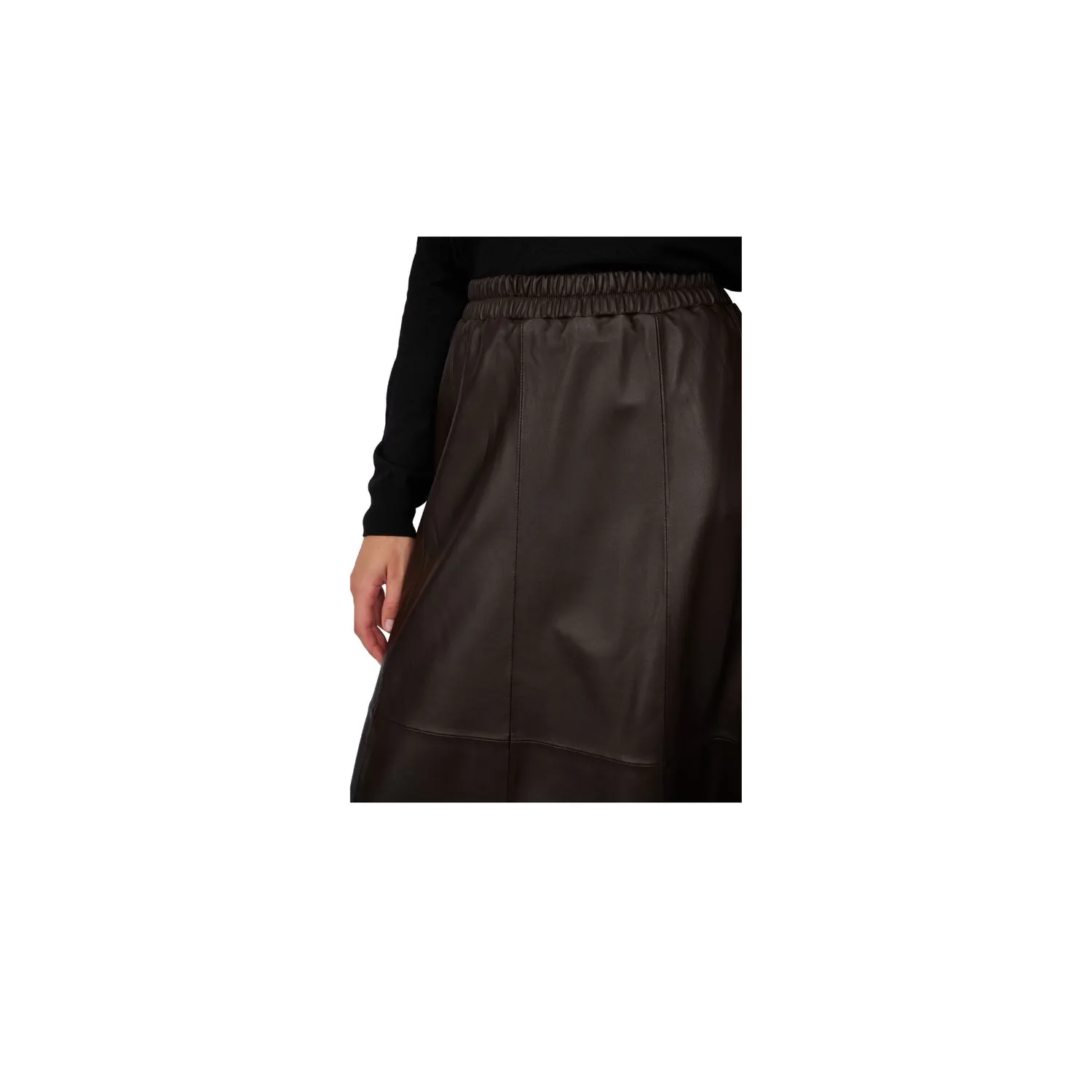 Oakwood Nahee 65102 jupe longue cuir choco