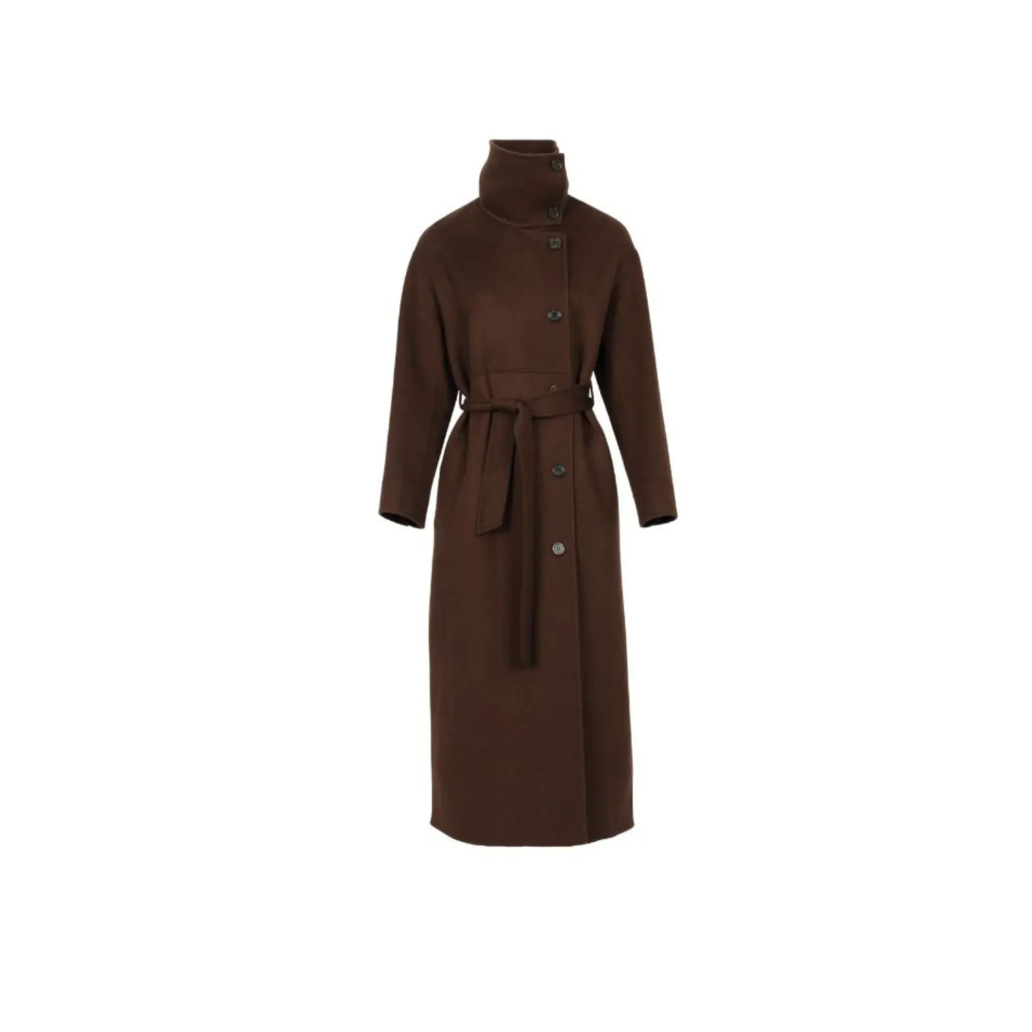 Oakwood Paname 65355 manteau choco ceinture laine