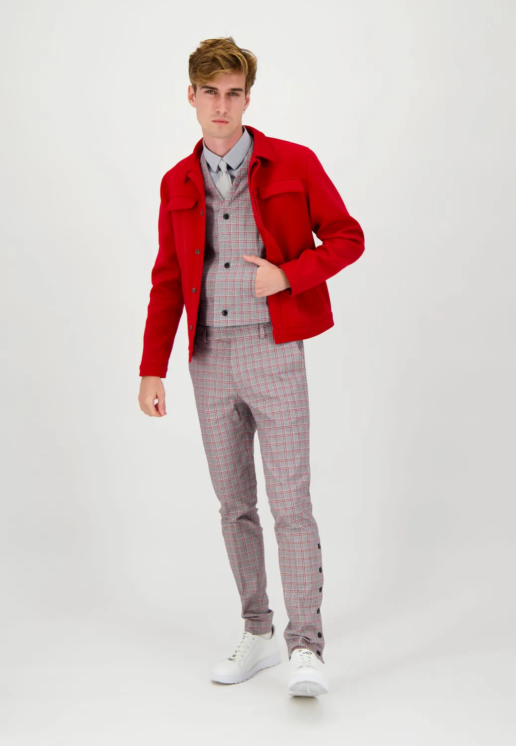 Pierre Talamon Jump pantalon à carreaux motif carreaux