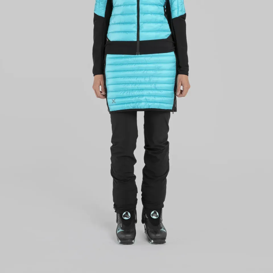 Montura Peak Hybrid jupe ski femme turquoise matelassée