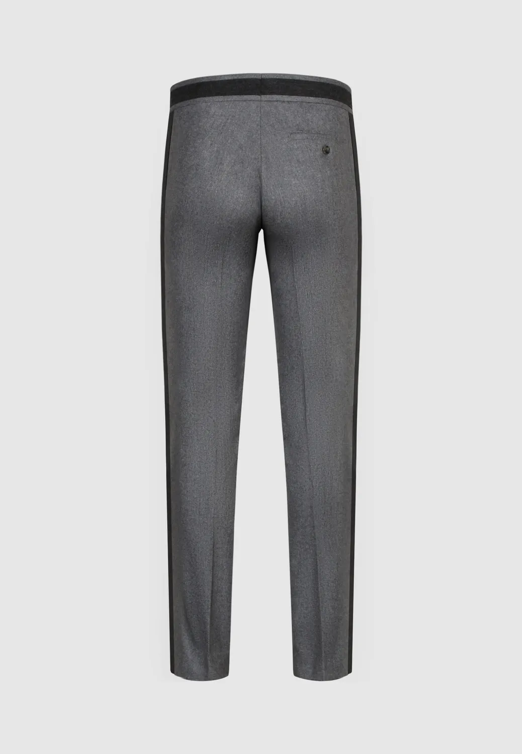 Pierre Talamon Inlay pantalon gris coupe droite