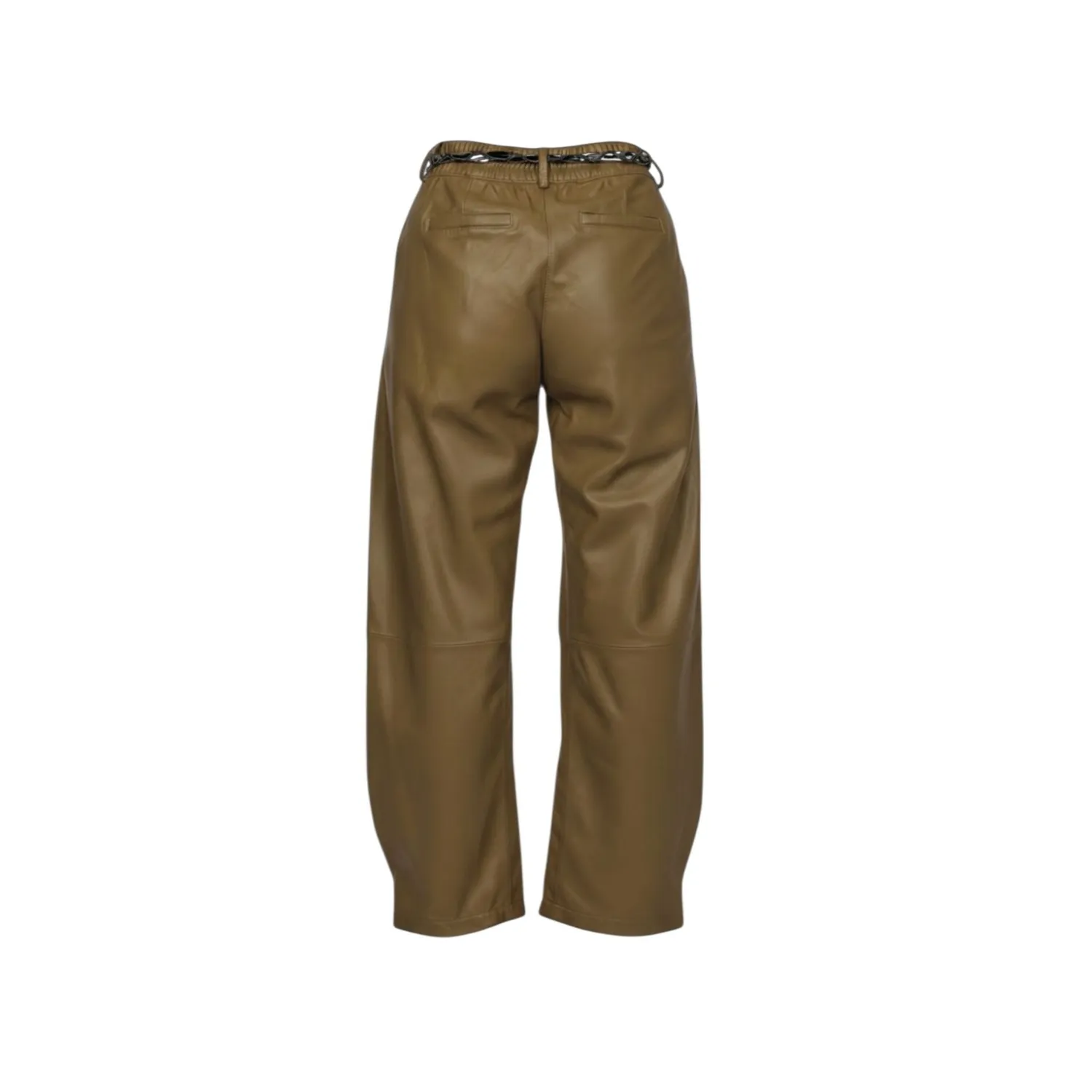 Oakwood Mia Réf. 65214 pantalon cuir Kaki Clair