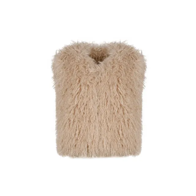 Oakwood Beth 65091 gilet fausse fourrure beige clair